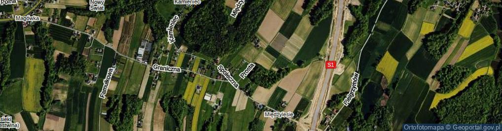 Zdjęcie satelitarne Prosta ul.